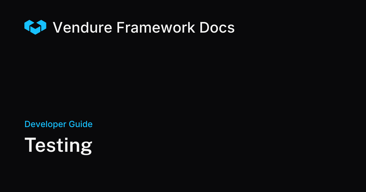 Writing E2E Tests for Vendure Plugins | Vendure Docs