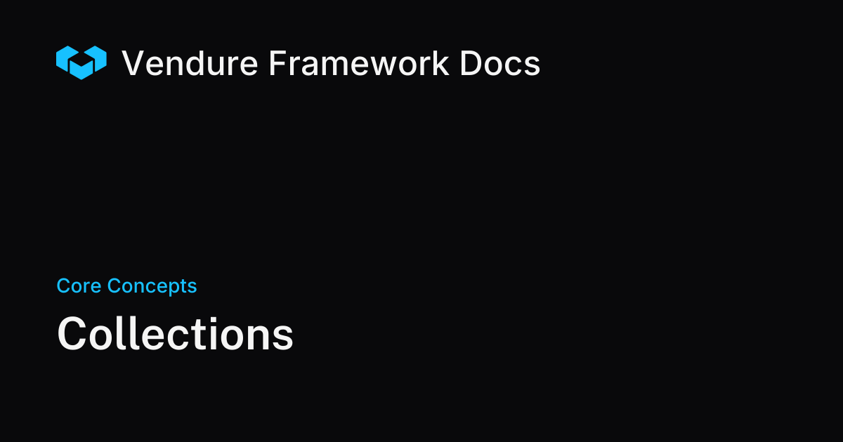 Organizing Products with Collections in Vendure | Vendure Docs