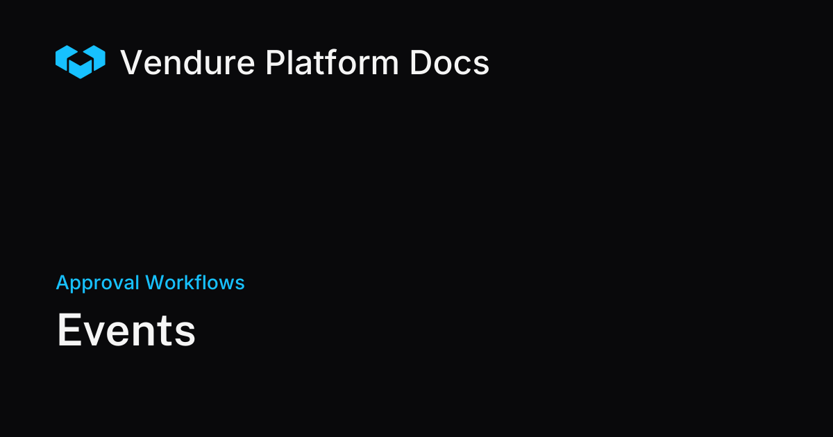 Events | Vendure Docs